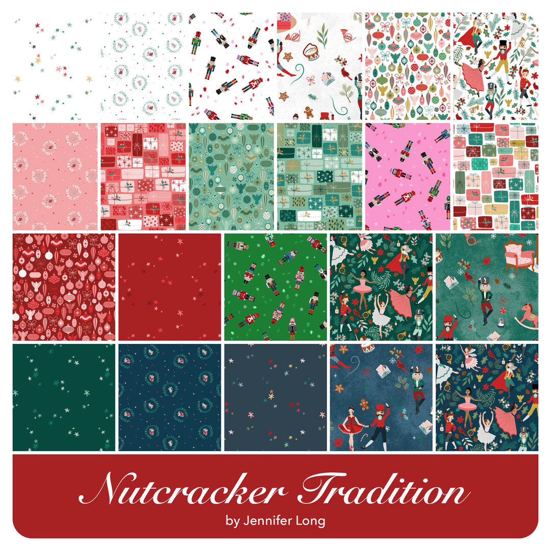 Nutcracker Tradition - Fat Quarter Bundle (22 pcs) by Jennifer Long for Riley Blake