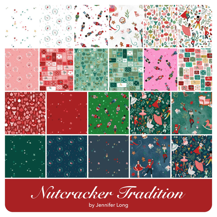 Nutcracker Tradition - Fat Quarter Bundle (22 pcs) by Jennifer Long for Riley Blake