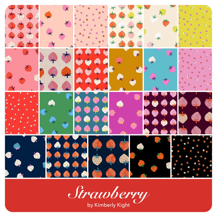 Strawberry - Fat Quarter Bundle (20 pcs) by Kimberly Kight for Ruby Star Society