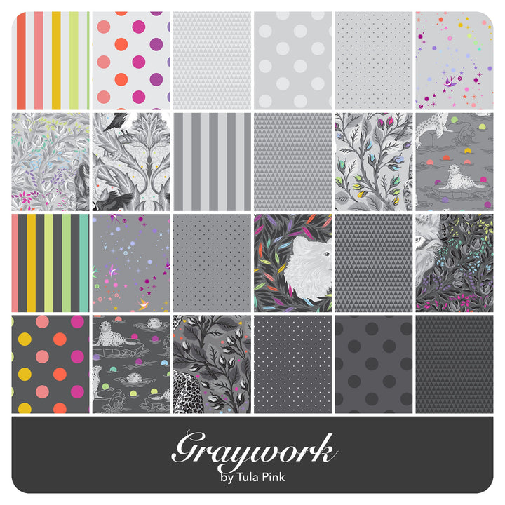 Graywork - Jelly Roll (40 pcs) by Tula Pink for Free Spirit