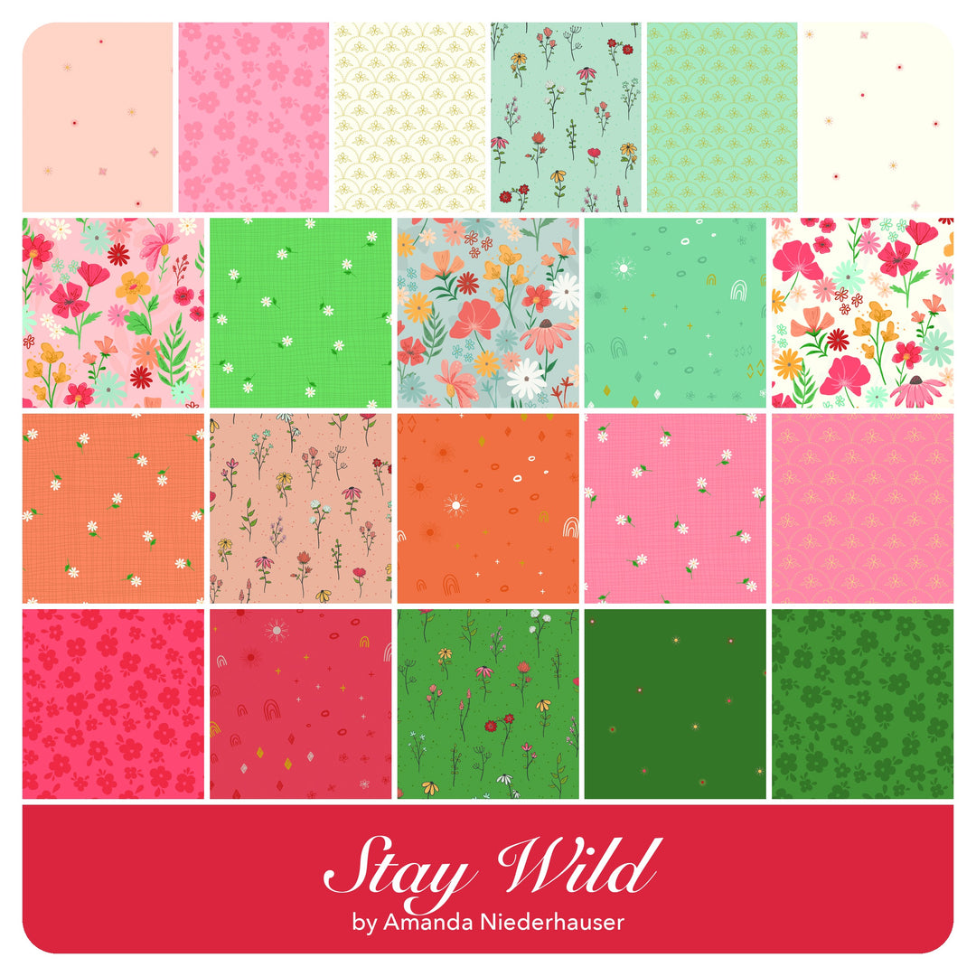 Stay Wild - Fat Quarter Bundle (21 pcs) by Amanda Niederhauser for Riley Blake
