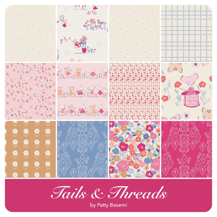 Tails &amp; Threads - Fat Quarter Bundle (11 pcs) by Patty Basemi for Art Gallery Fabrics