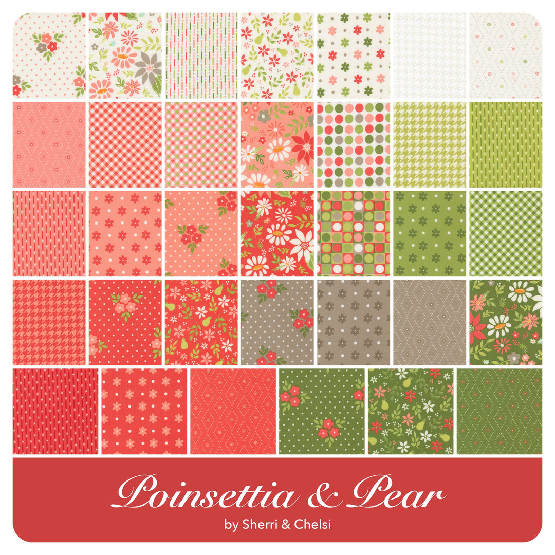 Poinsettia and Pear - Layer Cake (42 pcs) by Sherri &amp; Chelsi for Moda