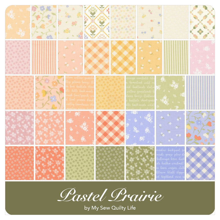 Pastel Prairie - Fat Eighth Bundle (36 pcs) by My Sew Quilty Life for Moda