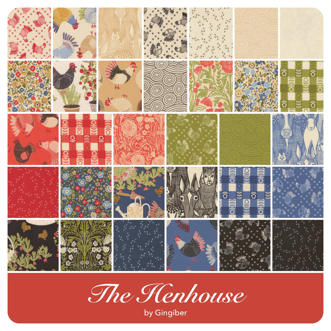 The Henhouse - Jelly Roll (40 pcs) by Gingiber for Moda