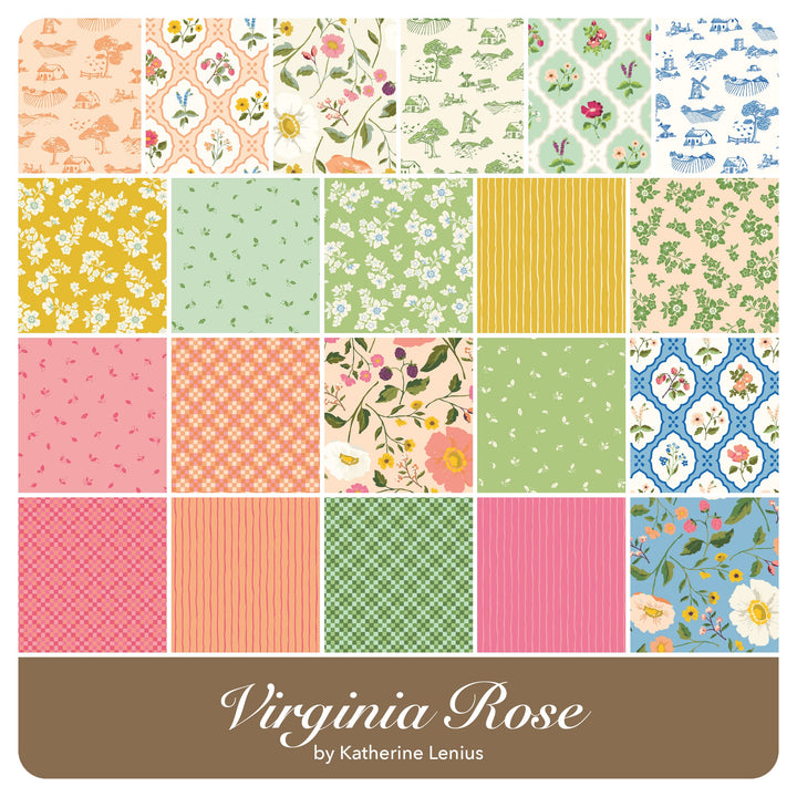 Virginia Rose - Fat Quarter Bundle (21 pcs) by Katherine Lenius for Riley Blake