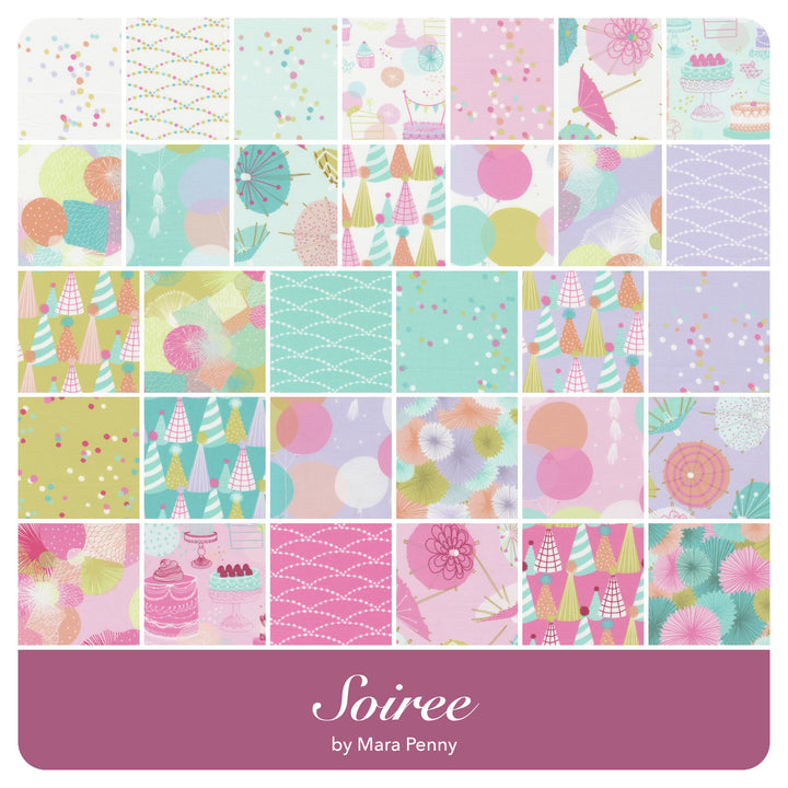 Soiree - Layer Cake (42 pcs) by Mara Penny for Moda