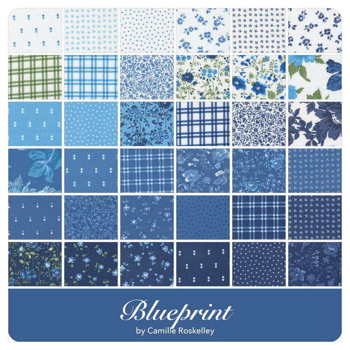 Blueprint - Fat Quarter Bundle (37 pcs) by Camille Roskelley for Moda
