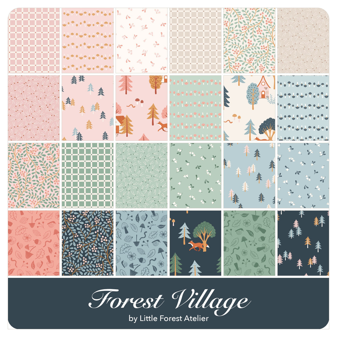 Forest Village - Fat Quarter Bundle (24 pcs) by Little Forest Atelier for Riley Blake