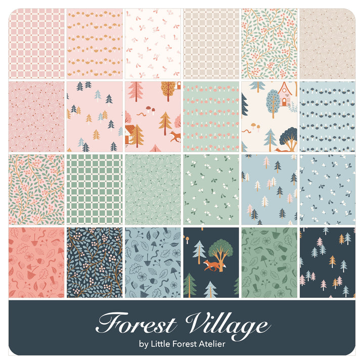 Forest Village - Fat Quarter Bundle (24 pcs) by Little Forest Atelier for Riley Blake