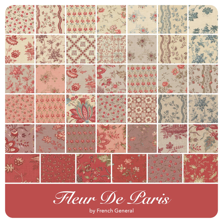 Fleur De Paris - Fat Quarter Bundle (38 pcs) by French General for Moda