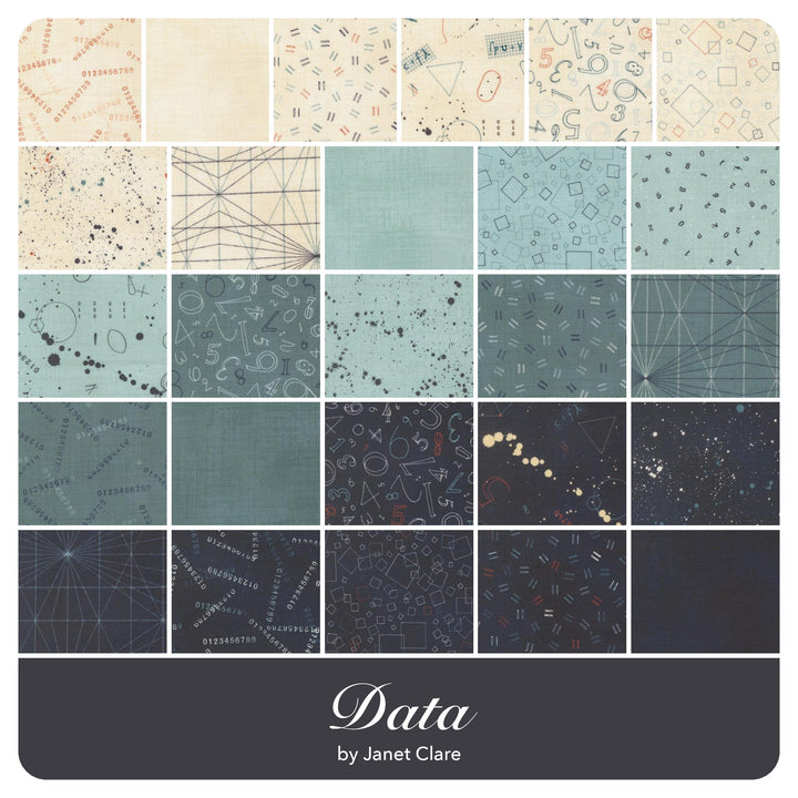 Data - Layer Cake (42 pcs) by Janet Clare for Moda