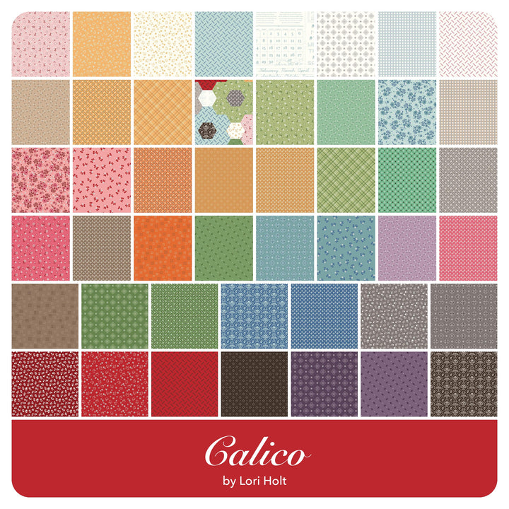 Calico - Fat Eighth Bundle (36 pcs) by Lori Holt for Riley Blake