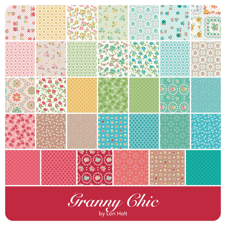 Granny Chic - Fat Eighth Bundle (19 pcs) by Lori Holt for Riley Blake