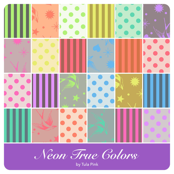 Neon True Colors - Scrap Bag (1 pcs) by Tula Pink for Free Spirit