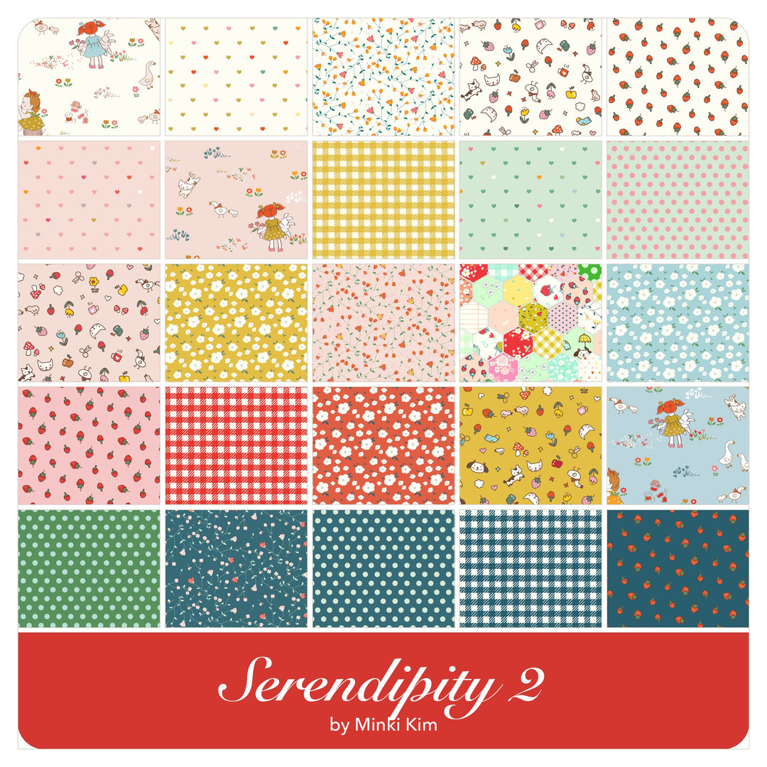 Serendipity 2 - Fat Quarter Bundle (25 pcs) by Minki Kim for Riley Blake