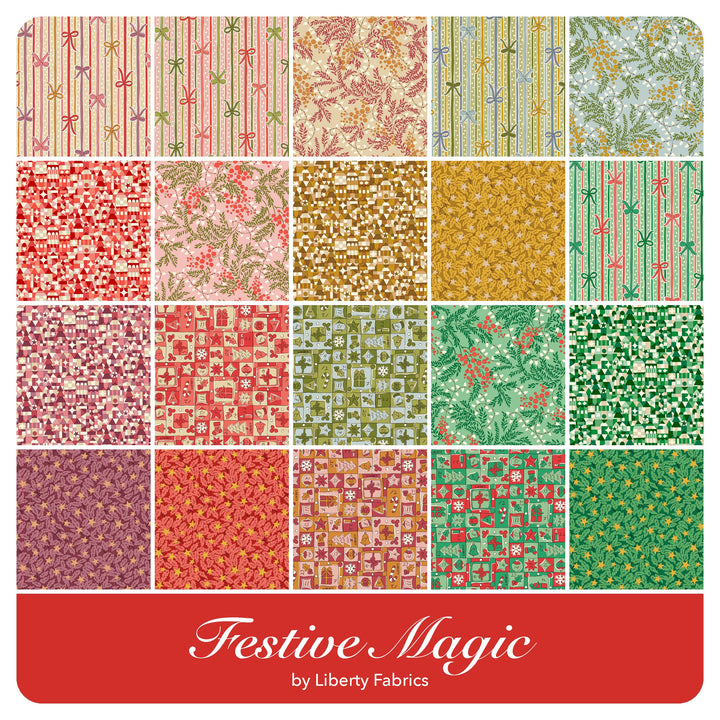 Festive Magic - Jelly Roll (40 pcs) by Liberty Fabrics for Riley Blake