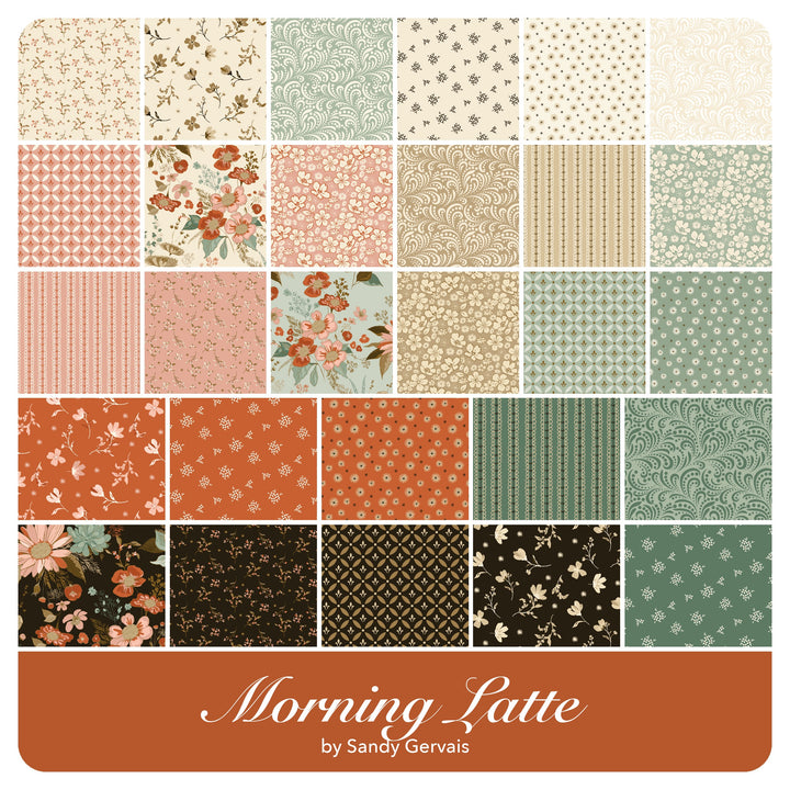 Morning Latte - Fat Quarter Bundle (28 pcs) by Sandy Gervais for Riley Blake