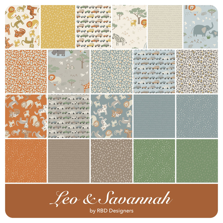 Leo &amp; Savannah - Fat Quarter Bundle (21 pcs) by RBD Designers for Riley Blake