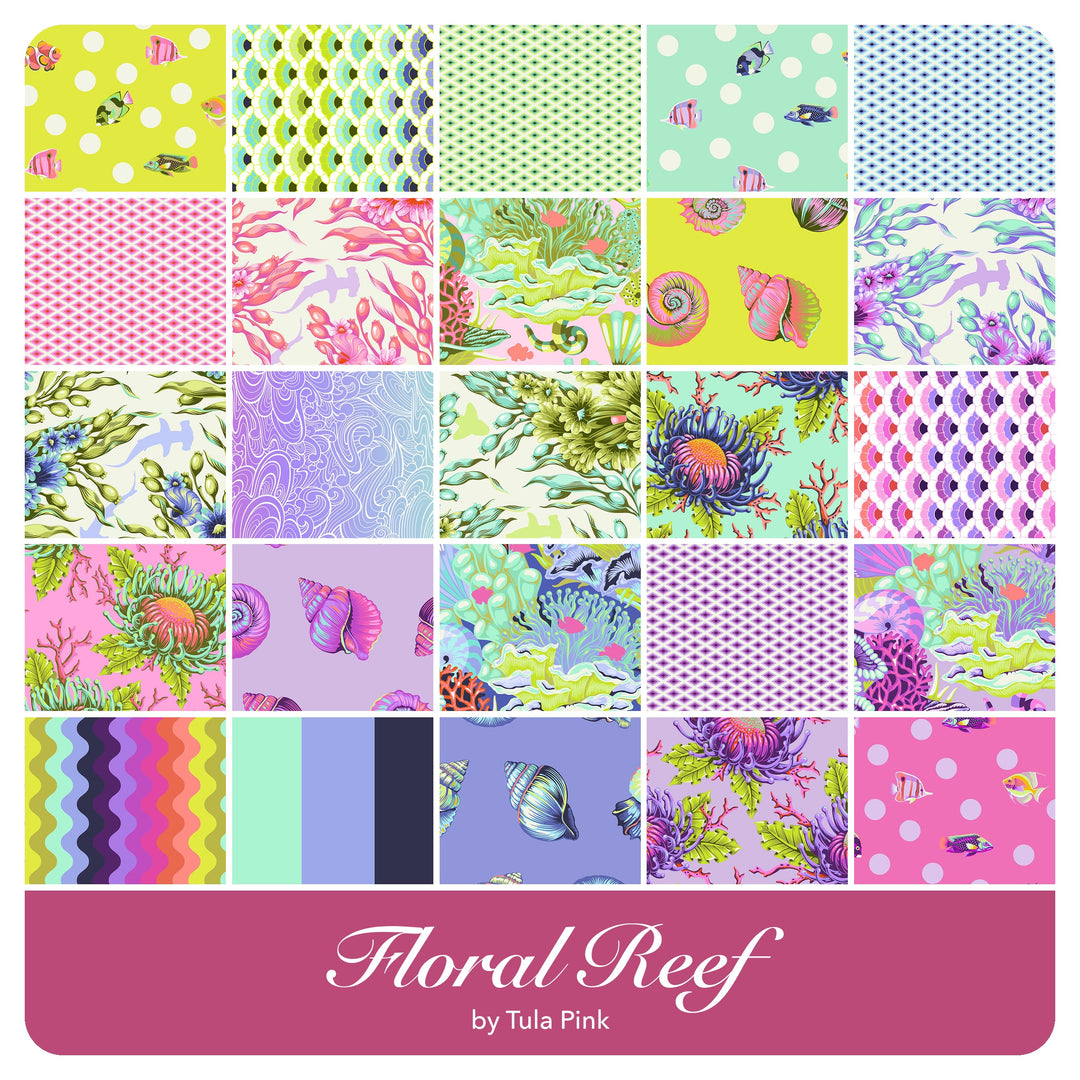 Floral Reef - Layer Cake (42 pcs) by Tula Pink for Free Spirit