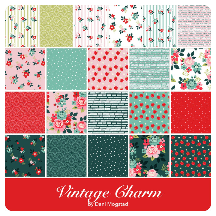 Vintage Charm - Fat Quarter Bundle (21 pcs) by Dani Mogstad for Riley Blake