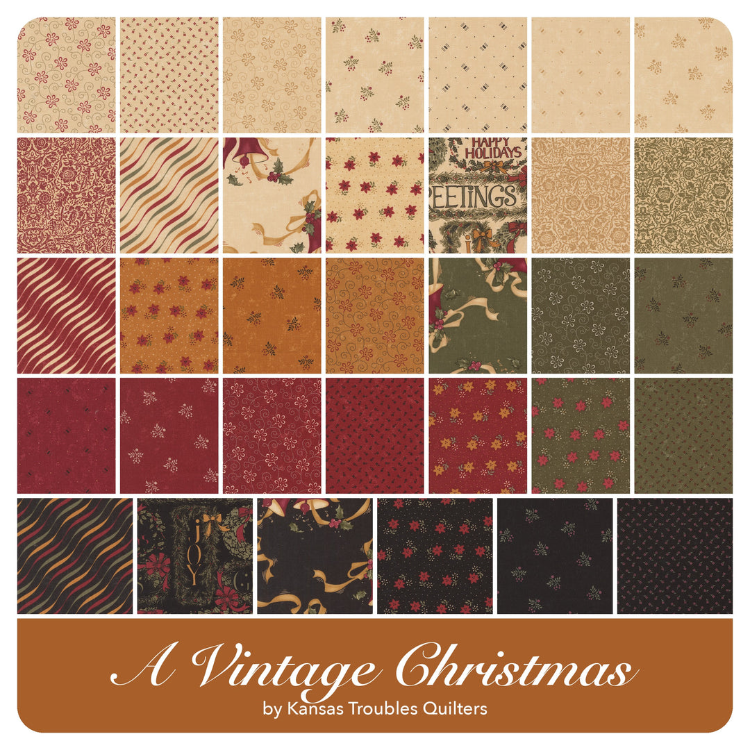 A Vintage Christmas - Layer Cake (42 pcs) by Kansas Troubles for Moda
