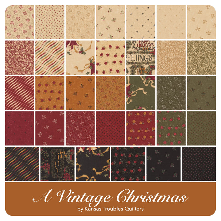 A Vintage Christmas - Layer Cake (42 pcs) by Kansas Troubles for Moda