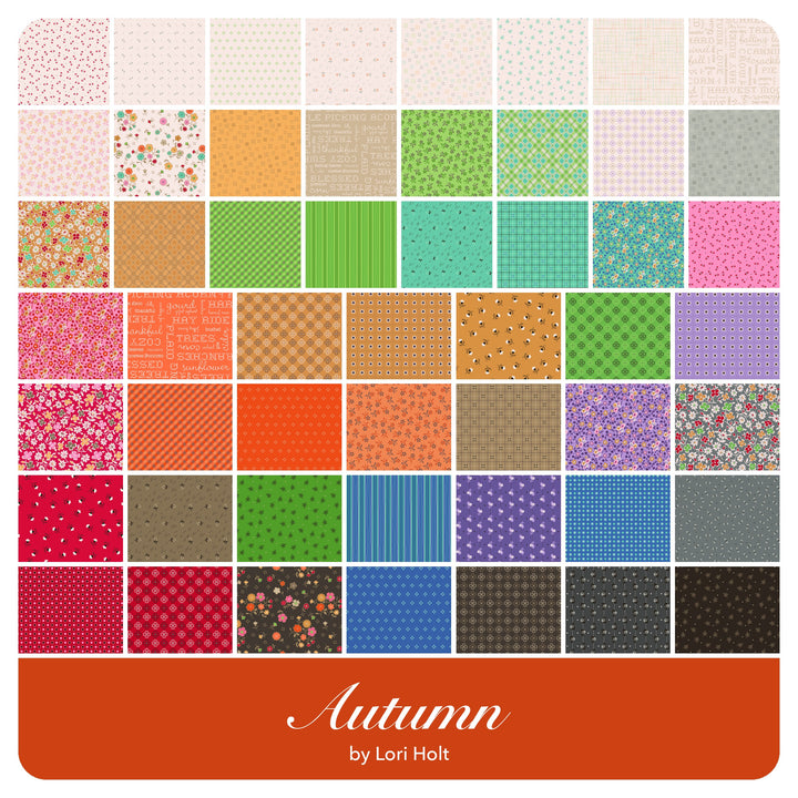 Autumn - Fat Eighth Bundle (45 pcs) by Lori Holt for Riley Blake