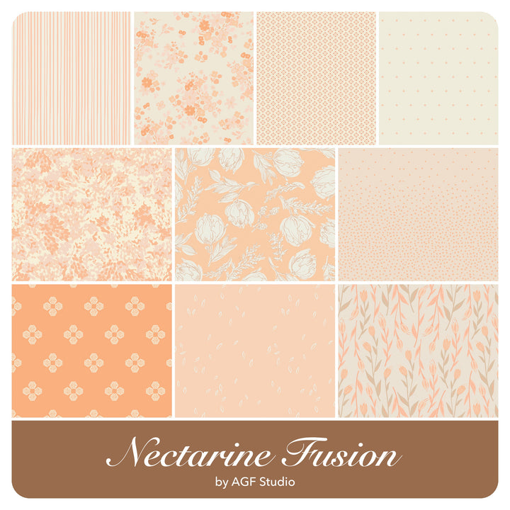 Nectarine Fusion - Fat Quarter Bundle (10 pcs) by AGF Studio for Art Gallery Fabrics