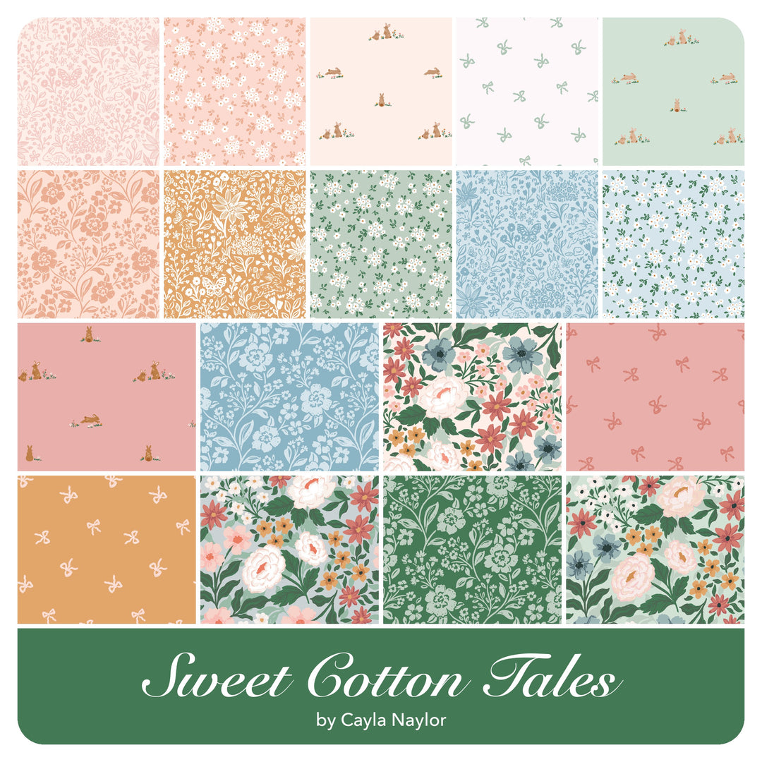 Sweet Cotton Tales - Fat Quarter Bundle (18 pcs) by Cayla Naylor for Riley Blake