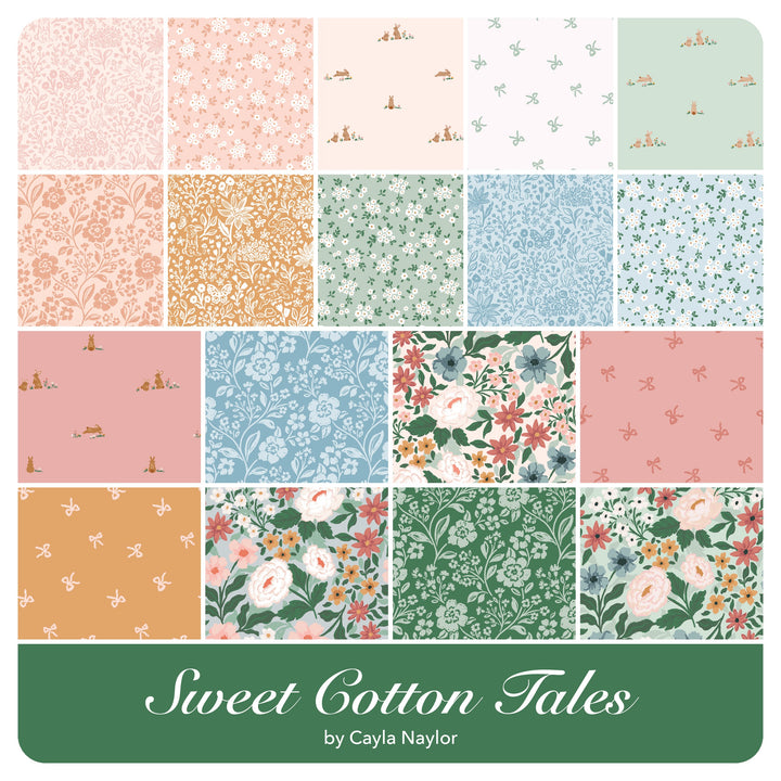 Sweet Cotton Tales - Fat Quarter Bundle (18 pcs) by Cayla Naylor for Riley Blake