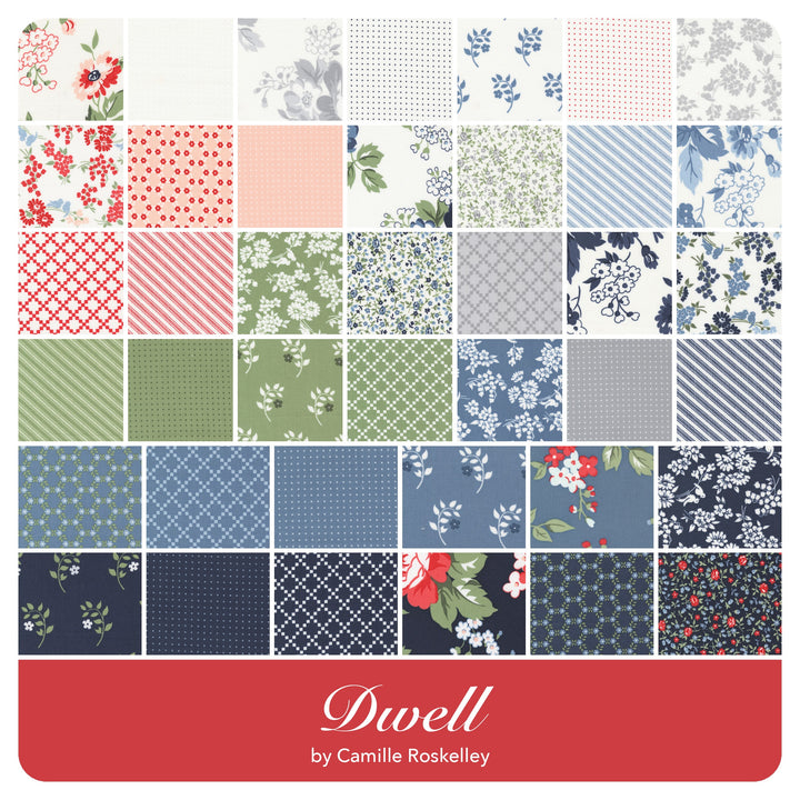 Dwell - Mini Charm Pack (42 pcs) by Camille Roskelley for Moda