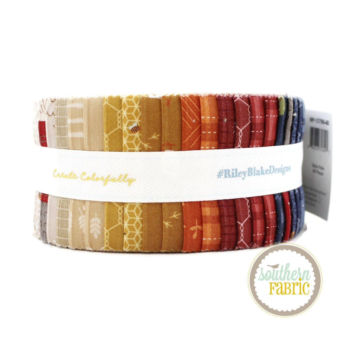 Country Life Jelly Roll (40 pcs) by Jennifer Long for Riley Blake