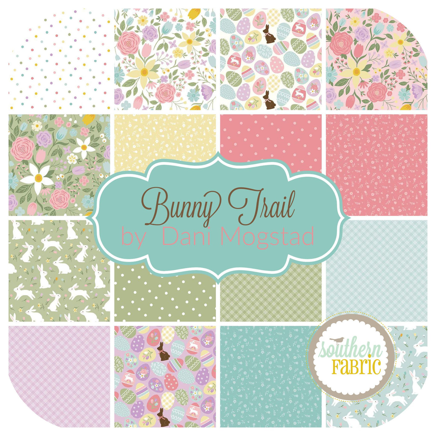 Bunny Trail - Fat Quarter Bundle (Dani Mogstad - Riley Blake) 24 pcs