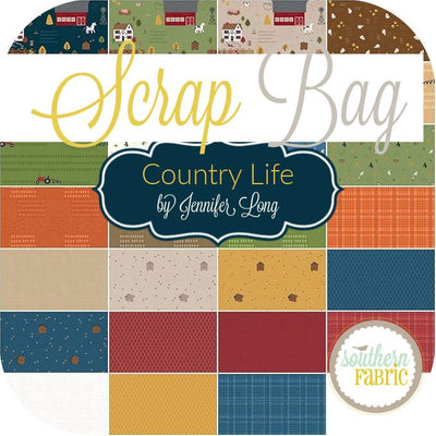 Country Life - Scrap Bag (approx 2 yards) by Jennifer Long for Riley Blake (JL.CL.SB)