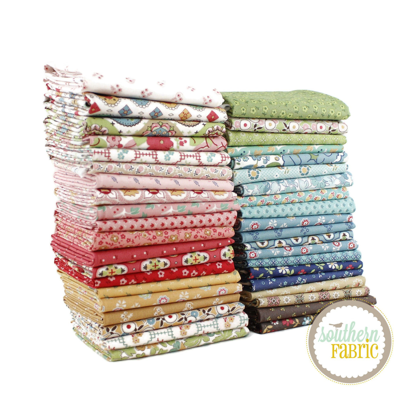 Mercantile - Fat Quarter Bundle (40 pcs) by Lori Holt for Riley Blake (LH.ME.FQ)