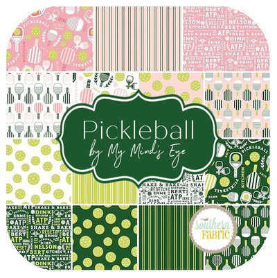 Pickleball - Fat Quarter Bundle (15 pcs) by My Mind's Eye for Riley Blake (FQ-16200-15)