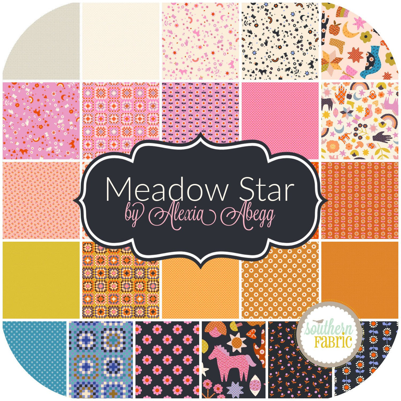 Meadow Star Fat Quarter Bundle (26 pcs) by Alexia Abegg for Ruby Star Society + Moda (RS4097FQ)