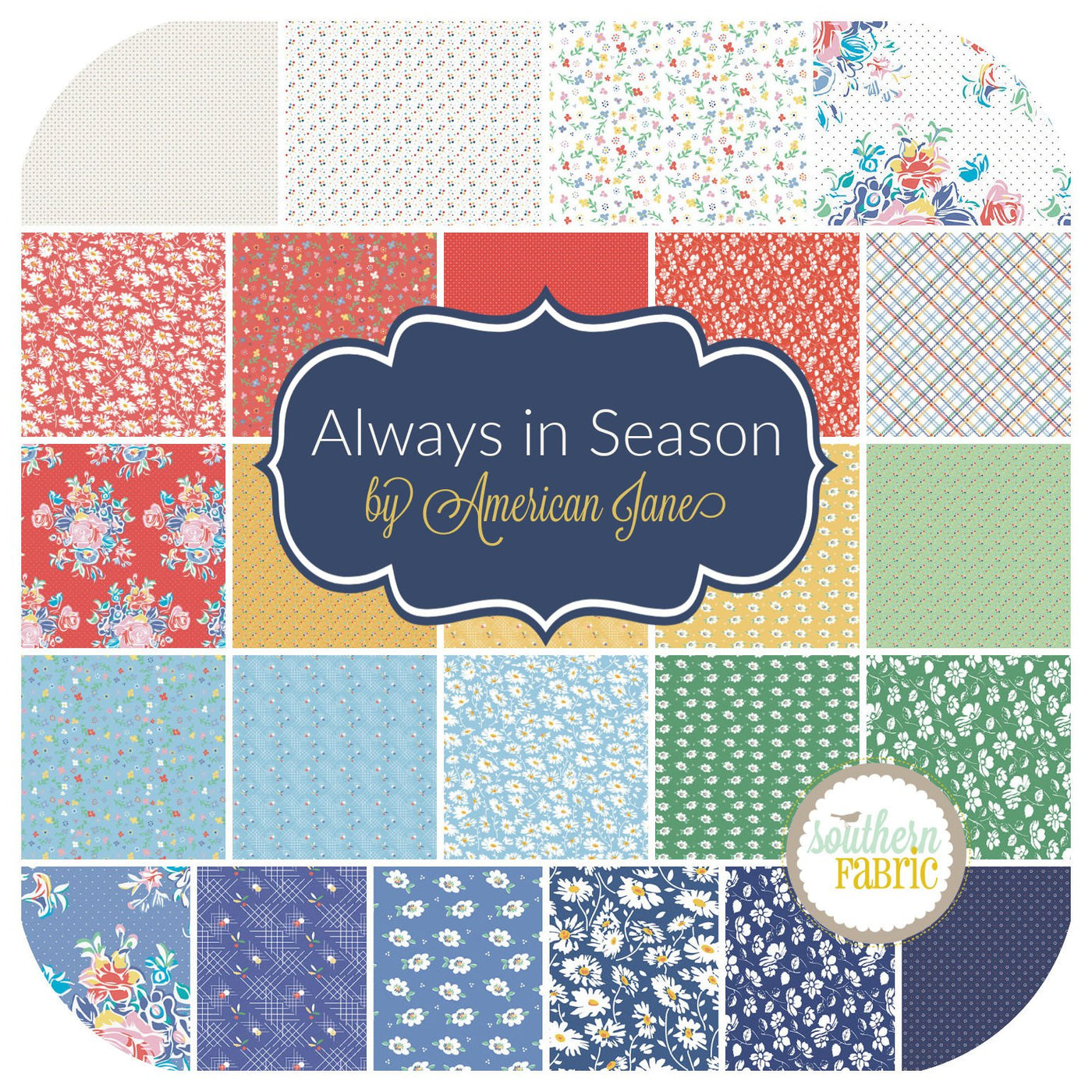 Always In Season - Layer Cake (42 pcs) by American Jane for Riley Blake (10-15100-42)