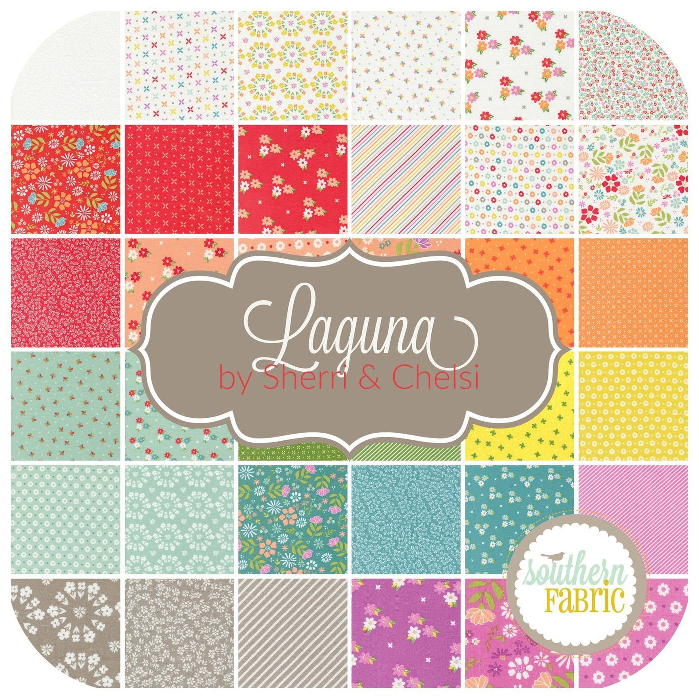 Laguna Sunrise - Layer Cake (42 pcs) by Sherri & Chelsi for Moda (37680LC)