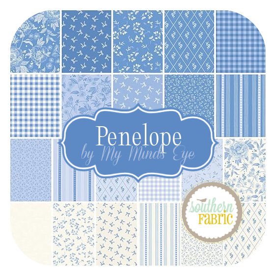 Penelope - Fat Quarter Bundle (22 pcs) by My Mind's Eye for Riley Blake (FQ-16640-22)