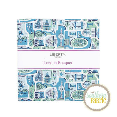 London Bouquet - Layer Cake (42 pcs) by Liberty Fabrics for Riley Blake (10-LLONDON-42)