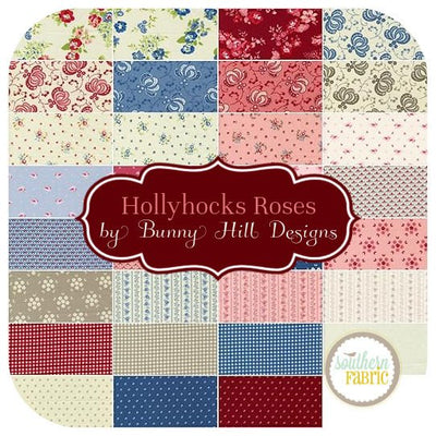 Hollyhocks Roses - Layer Cake (42 pcs) by Bunny Hill Designs for Moda