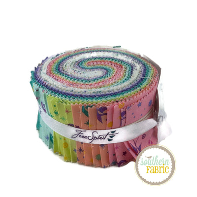 Fairy Dust Jelly Roll (40 pcs) by Tula Pink for Free Spirit (FB4DRTP.FAIRYDUST)