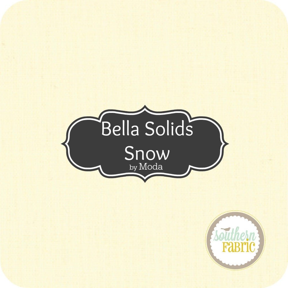 Bella Solids - Snow - Jelly Roll (40 pcs) by Moda