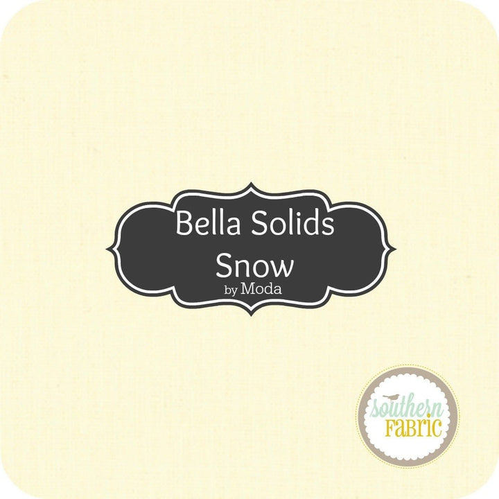 Bella Solids - Snow - Jelly Roll (40 pcs) by Moda