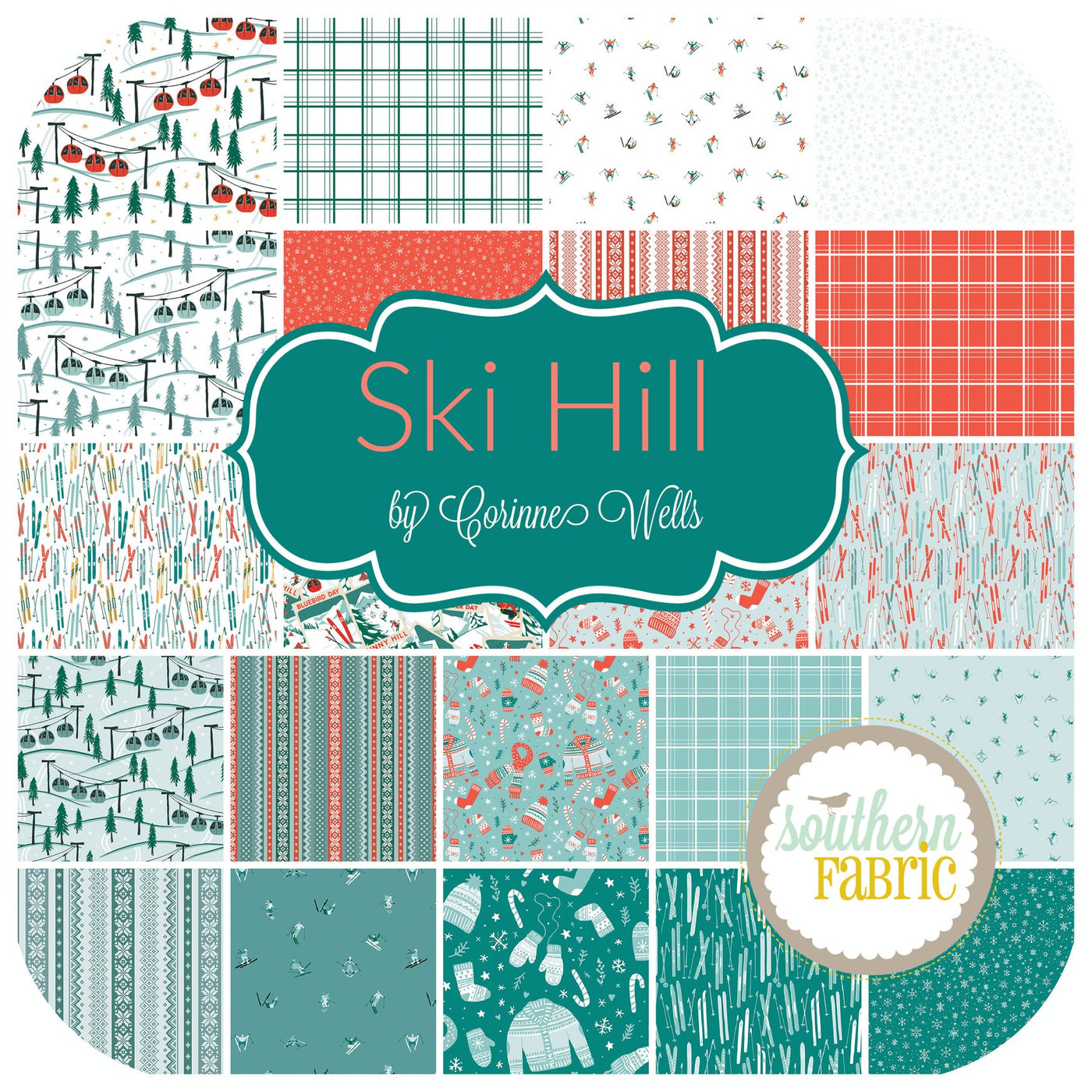 Ski Hill - Jelly Roll (Corinne Wells - Riley Blake)