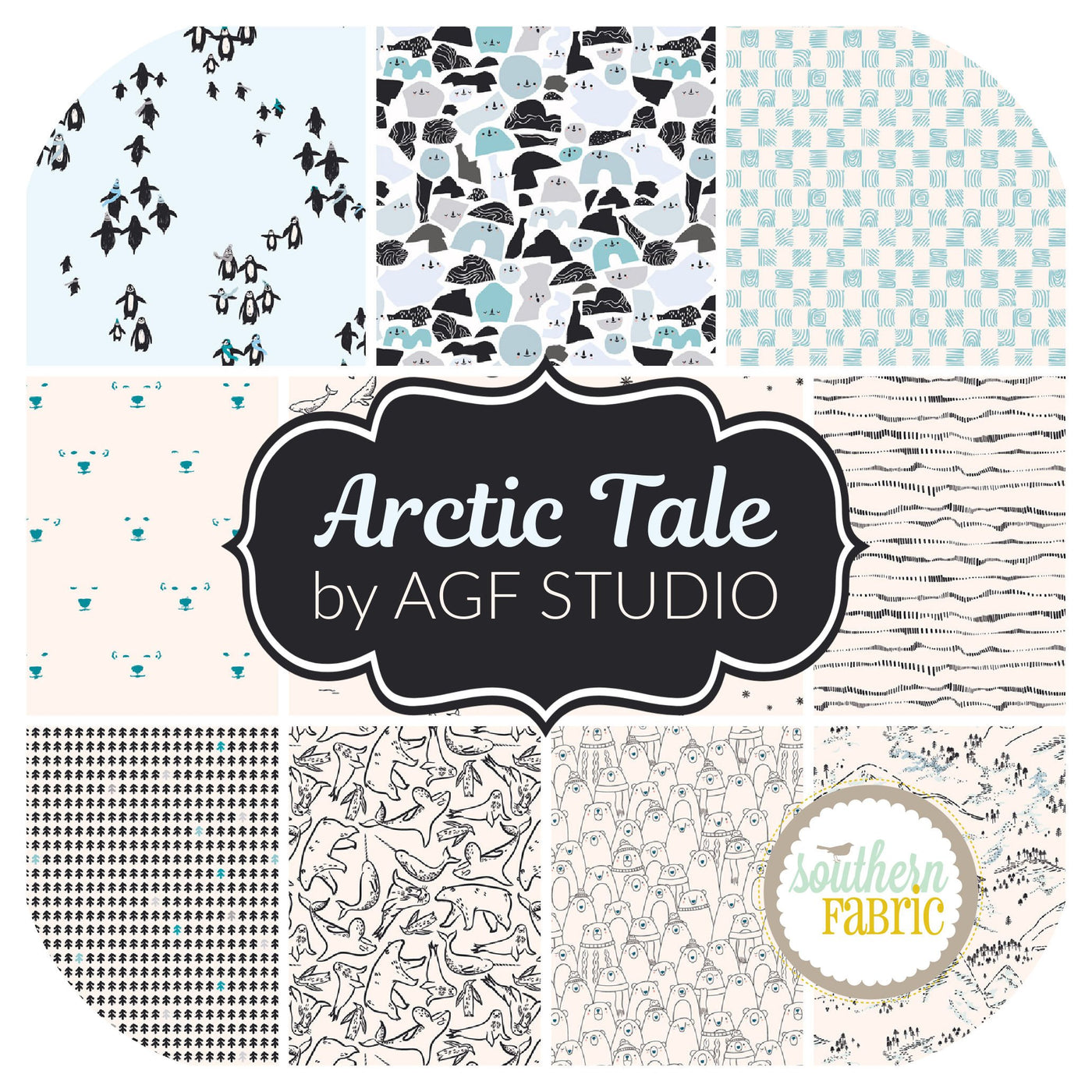 Arctic Tale - Layer Cake (42 pcs) by AGF Studio for Art Gallery Fabrics (10WCAPAT)