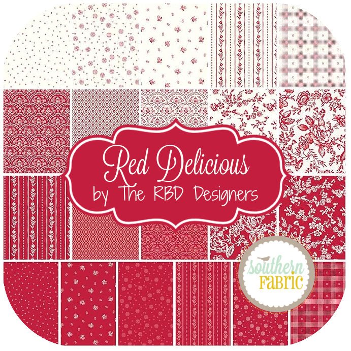 Red Delicious  - Jelly Roll (40 pcs) by RBD Designers for Riley Blake