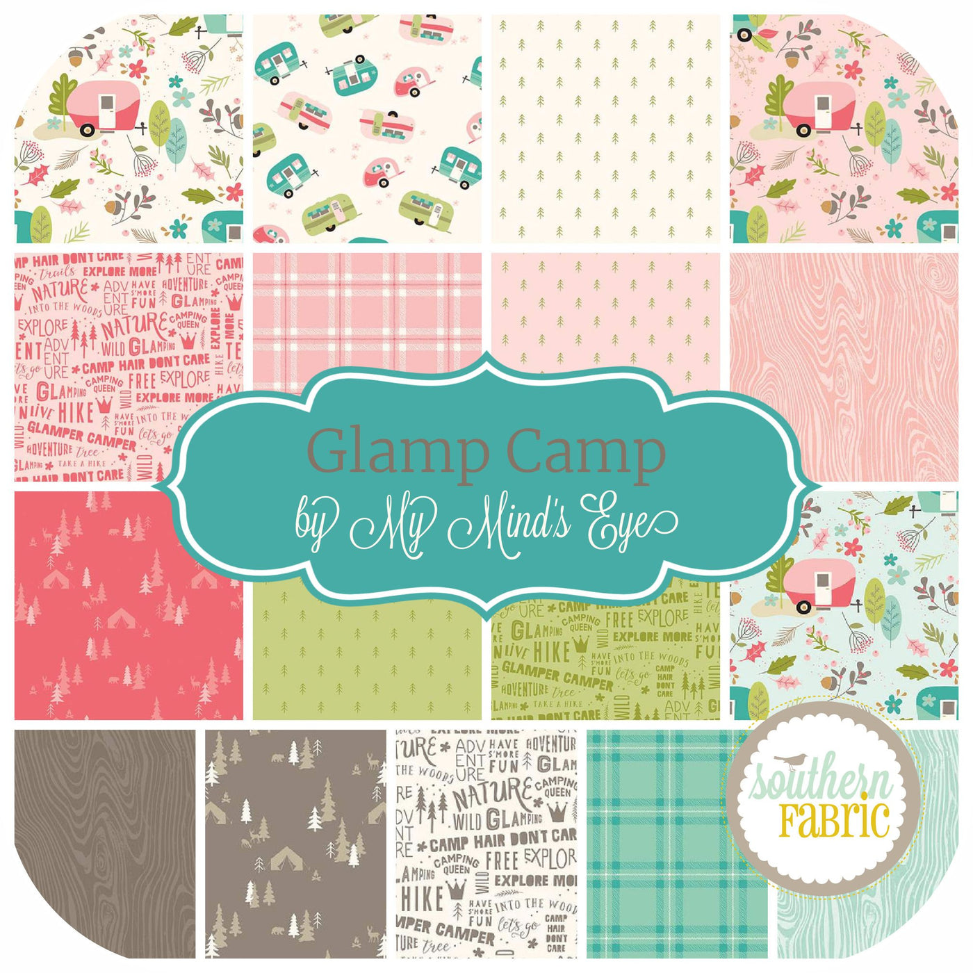 Glamp Camp Jelly Roll (40 pcs) by My Mind's Eye for Riley Blake